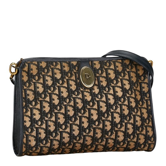Dior Trotter Blue Crossbody Beige Bag - Picture 1 of 8